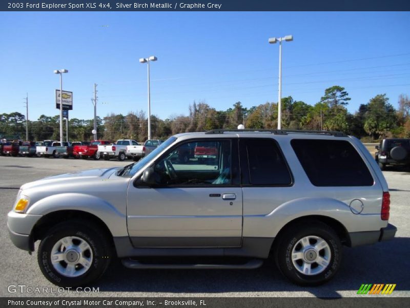 Silver Birch Metallic / Graphite Grey 2003 Ford Explorer Sport XLS 4x4