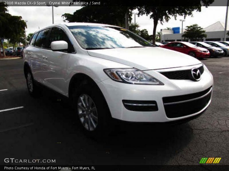 Crystal White Pearl Mica / Sand 2008 Mazda CX-9 Sport