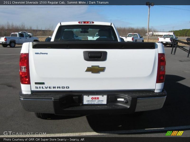Summit White / Dark Titanium 2011 Chevrolet Silverado 1500 Regular Cab
