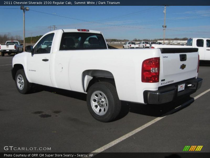 Summit White / Dark Titanium 2011 Chevrolet Silverado 1500 Regular Cab