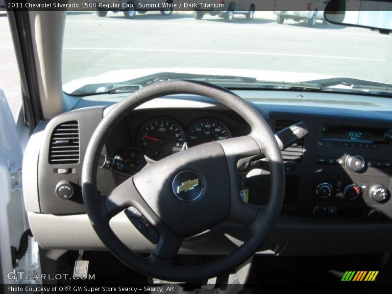 Summit White / Dark Titanium 2011 Chevrolet Silverado 1500 Regular Cab