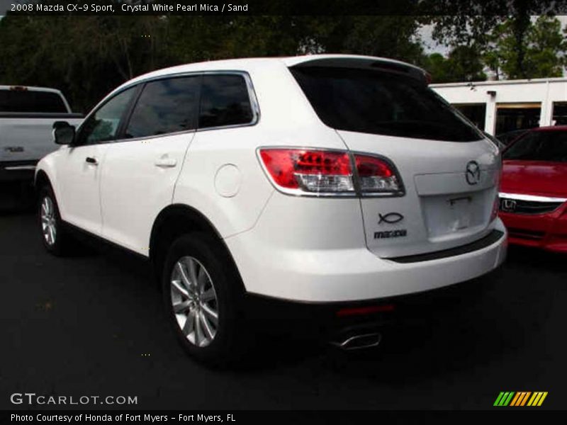 Crystal White Pearl Mica / Sand 2008 Mazda CX-9 Sport