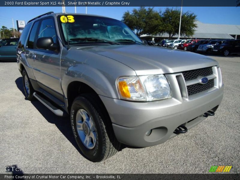 Silver Birch Metallic / Graphite Grey 2003 Ford Explorer Sport XLS 4x4