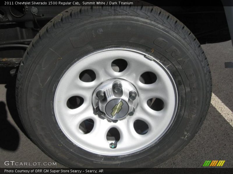 Summit White / Dark Titanium 2011 Chevrolet Silverado 1500 Regular Cab