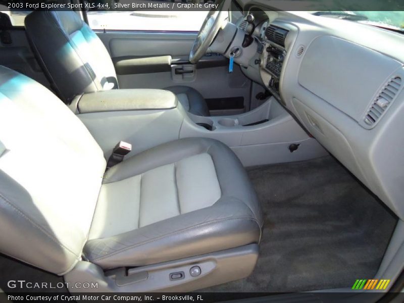 Silver Birch Metallic / Graphite Grey 2003 Ford Explorer Sport XLS 4x4