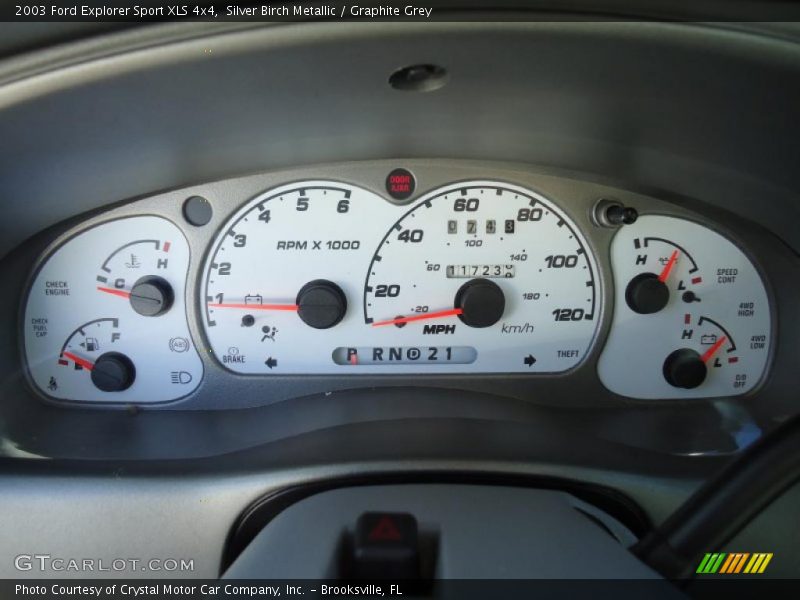 Silver Birch Metallic / Graphite Grey 2003 Ford Explorer Sport XLS 4x4