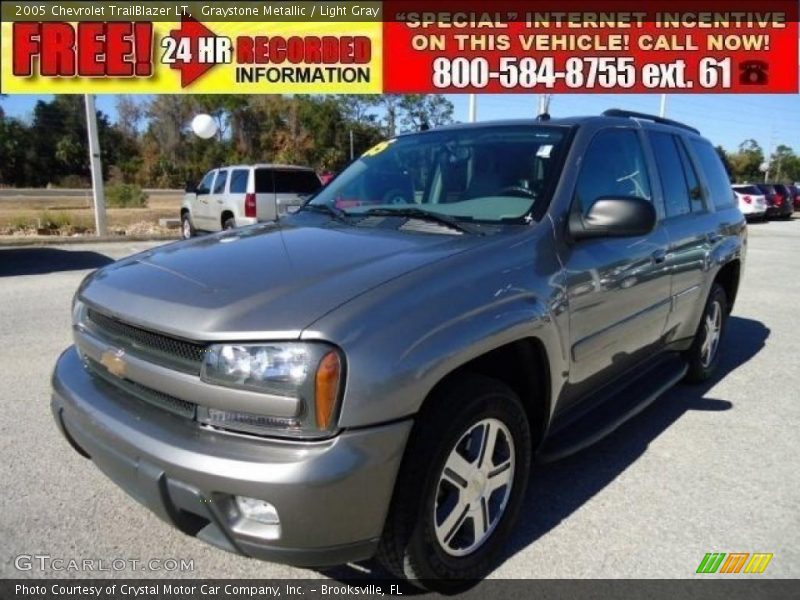 Graystone Metallic / Light Gray 2005 Chevrolet TrailBlazer LT