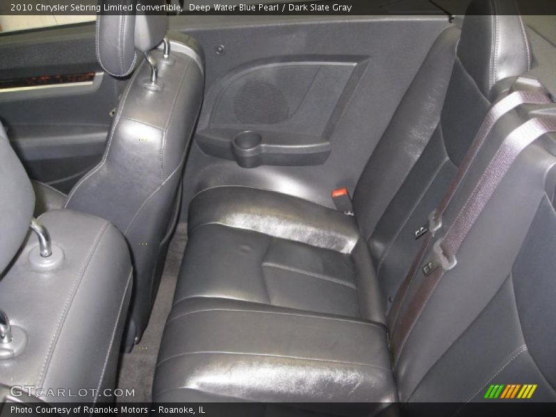 Deep Water Blue Pearl / Dark Slate Gray 2010 Chrysler Sebring Limited Convertible