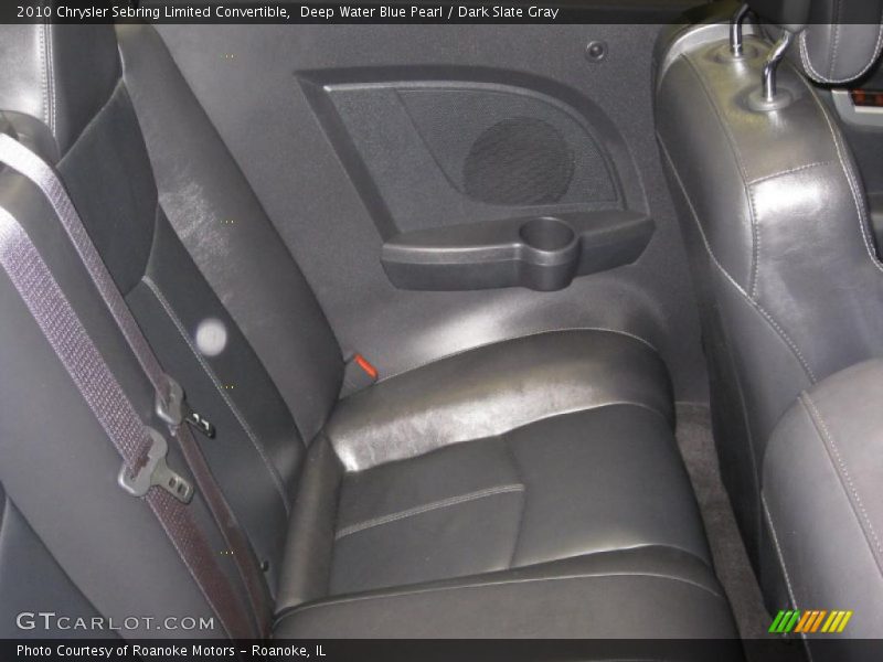 Deep Water Blue Pearl / Dark Slate Gray 2010 Chrysler Sebring Limited Convertible
