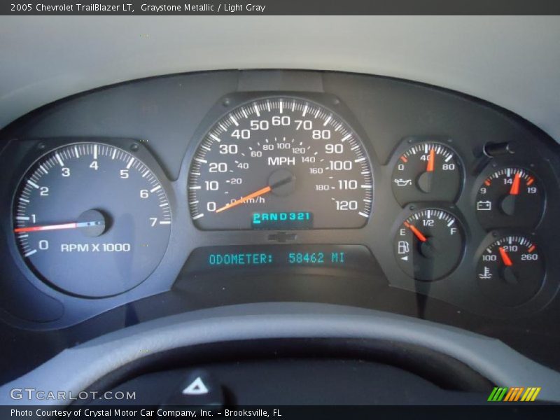 Graystone Metallic / Light Gray 2005 Chevrolet TrailBlazer LT
