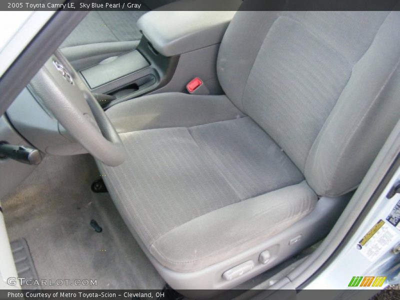 Sky Blue Pearl / Gray 2005 Toyota Camry LE