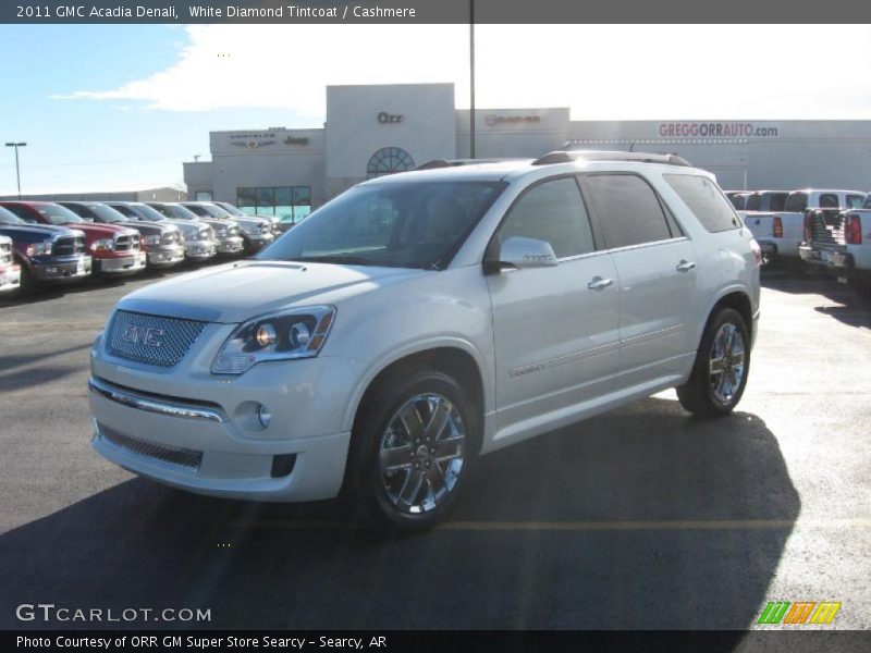 White Diamond Tintcoat / Cashmere 2011 GMC Acadia Denali