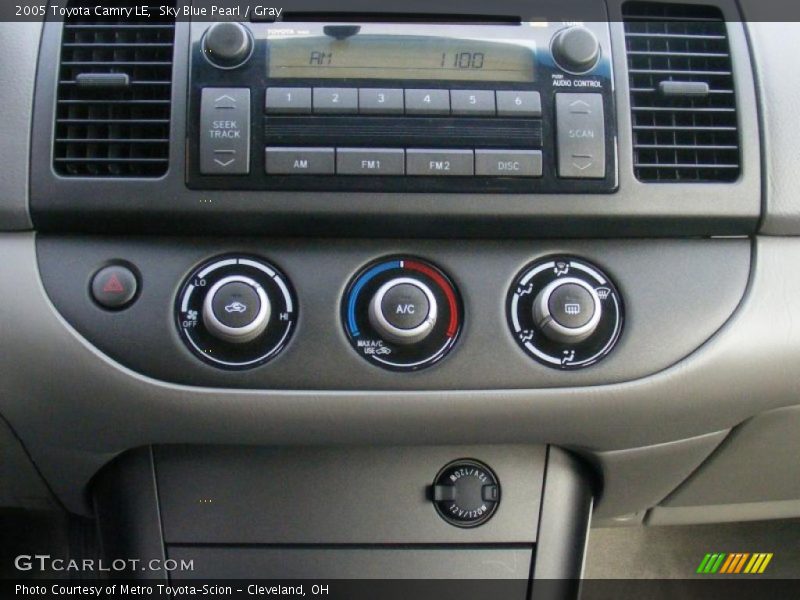 Sky Blue Pearl / Gray 2005 Toyota Camry LE