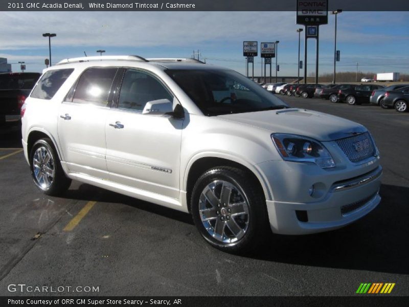 White Diamond Tintcoat / Cashmere 2011 GMC Acadia Denali