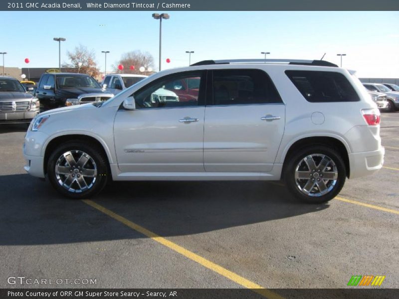 White Diamond Tintcoat / Cashmere 2011 GMC Acadia Denali