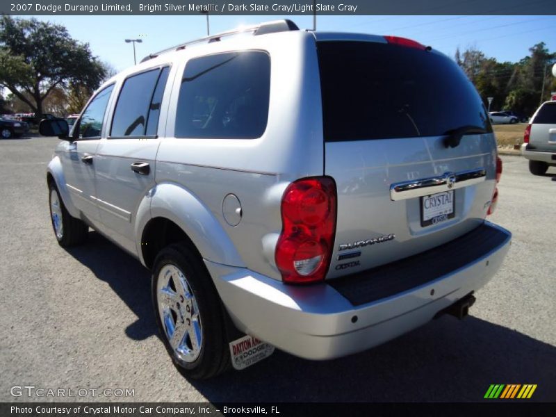 Bright Silver Metallic / Dark Slate Gray/Light Slate Gray 2007 Dodge Durango Limited