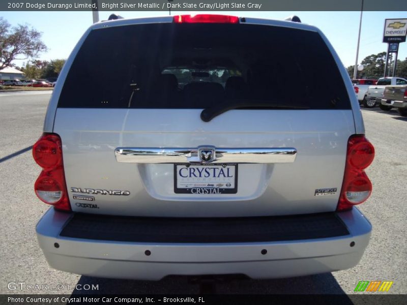 Bright Silver Metallic / Dark Slate Gray/Light Slate Gray 2007 Dodge Durango Limited