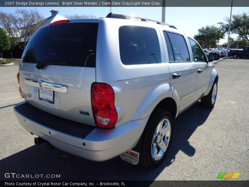 Bright Silver Metallic / Dark Slate Gray/Light Slate Gray 2007 Dodge Durango Limited