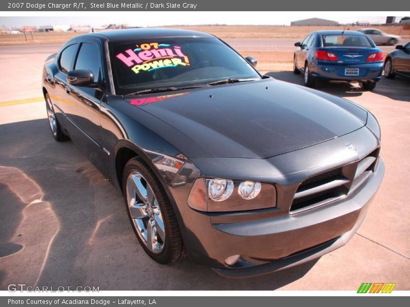 Steel Blue Metallic / Dark Slate Gray 2007 Dodge Charger R/T