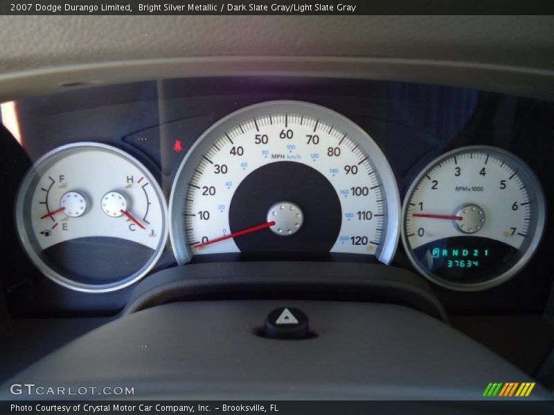 Bright Silver Metallic / Dark Slate Gray/Light Slate Gray 2007 Dodge Durango Limited