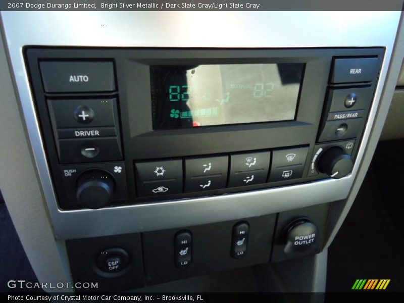 Bright Silver Metallic / Dark Slate Gray/Light Slate Gray 2007 Dodge Durango Limited