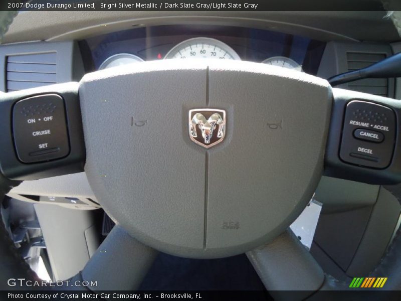 Bright Silver Metallic / Dark Slate Gray/Light Slate Gray 2007 Dodge Durango Limited