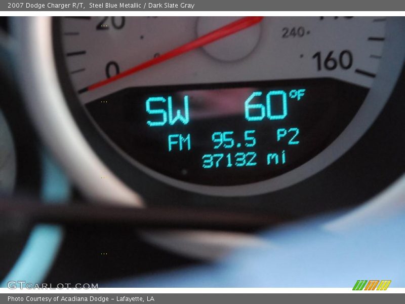 Steel Blue Metallic / Dark Slate Gray 2007 Dodge Charger R/T