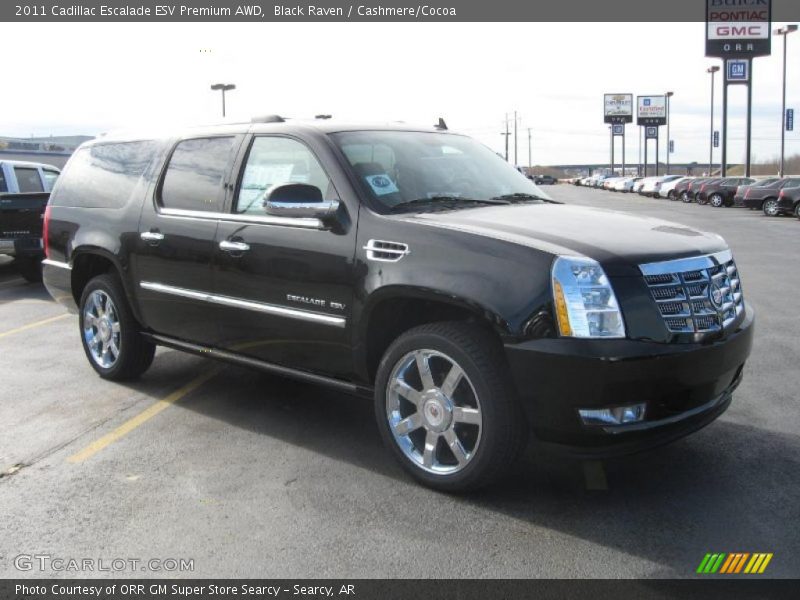 Black Raven / Cashmere/Cocoa 2011 Cadillac Escalade ESV Premium AWD