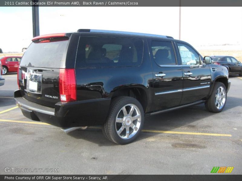 Black Raven / Cashmere/Cocoa 2011 Cadillac Escalade ESV Premium AWD