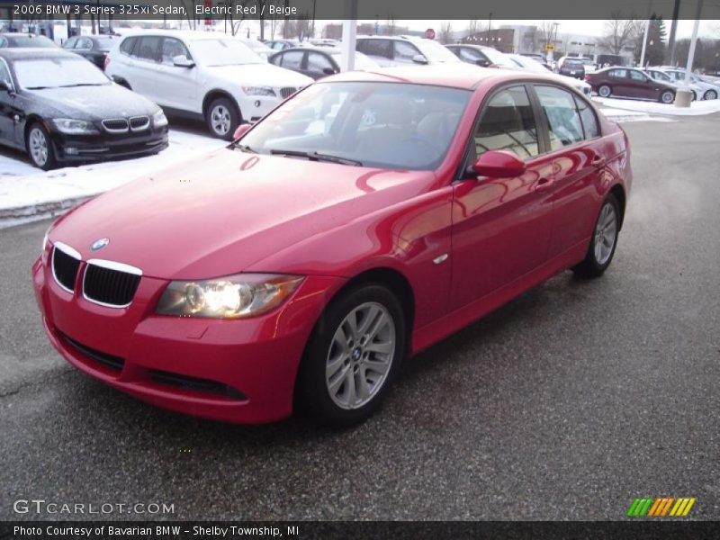 Electric Red / Beige 2006 BMW 3 Series 325xi Sedan