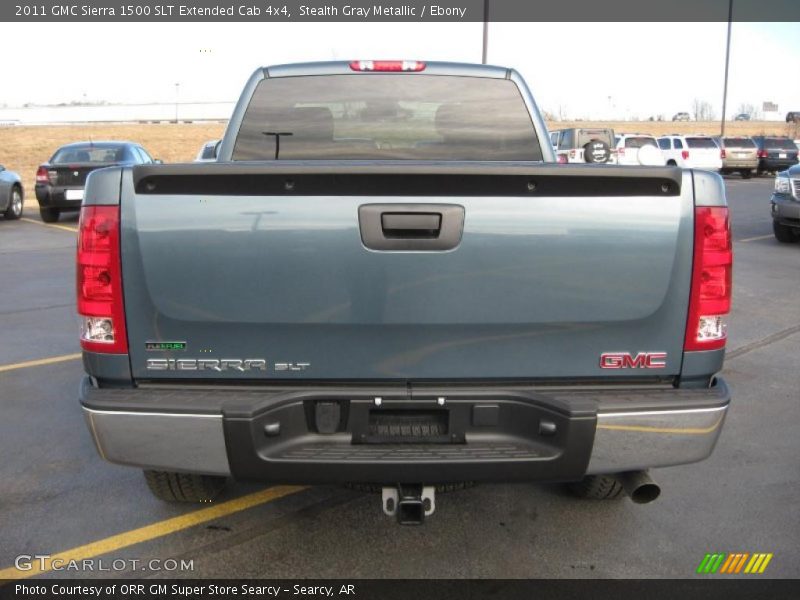 Stealth Gray Metallic / Ebony 2011 GMC Sierra 1500 SLT Extended Cab 4x4