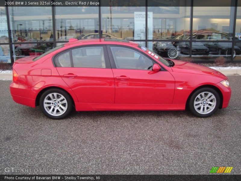 Electric Red / Beige 2006 BMW 3 Series 325xi Sedan