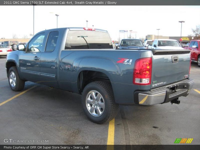 Stealth Gray Metallic / Ebony 2011 GMC Sierra 1500 SLT Extended Cab 4x4
