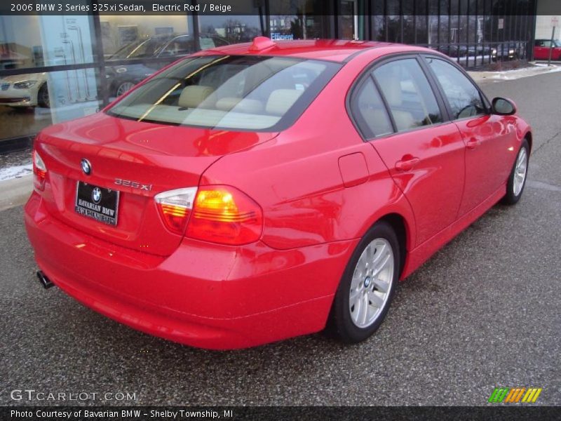 Electric Red / Beige 2006 BMW 3 Series 325xi Sedan