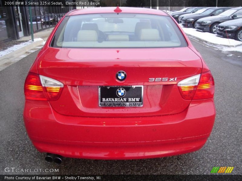 Electric Red / Beige 2006 BMW 3 Series 325xi Sedan