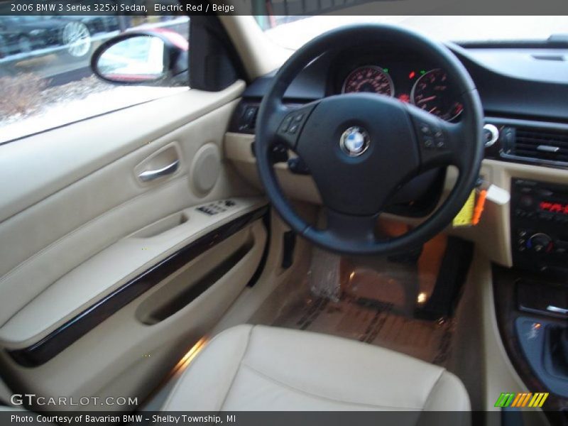 Electric Red / Beige 2006 BMW 3 Series 325xi Sedan