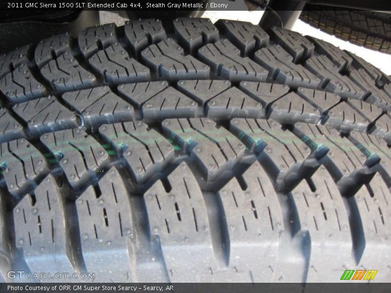 Stealth Gray Metallic / Ebony 2011 GMC Sierra 1500 SLT Extended Cab 4x4