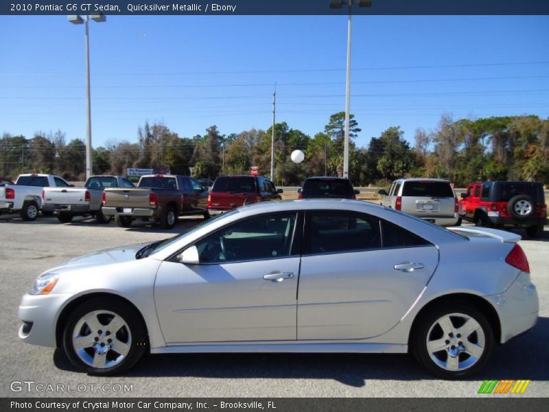 Quicksilver Metallic / Ebony 2010 Pontiac G6 GT Sedan