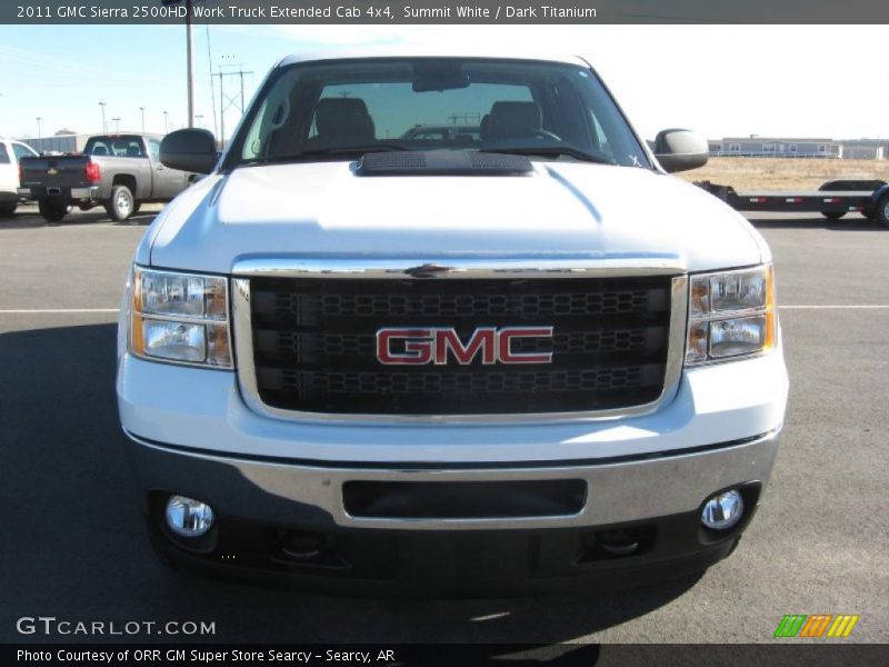 Summit White / Dark Titanium 2011 GMC Sierra 2500HD Work Truck Extended Cab 4x4