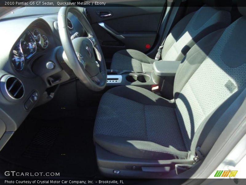 Quicksilver Metallic / Ebony 2010 Pontiac G6 GT Sedan