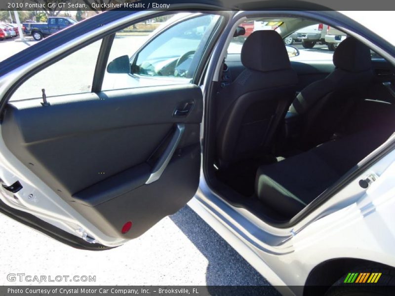 Quicksilver Metallic / Ebony 2010 Pontiac G6 GT Sedan
