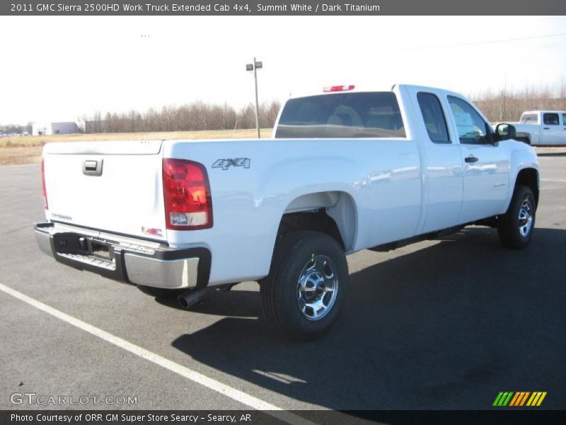 Summit White / Dark Titanium 2011 GMC Sierra 2500HD Work Truck Extended Cab 4x4
