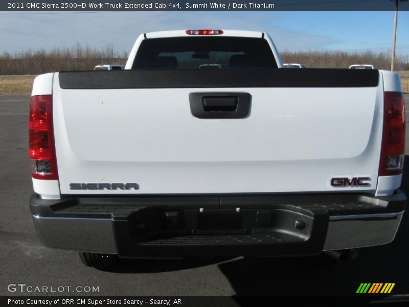 Summit White / Dark Titanium 2011 GMC Sierra 2500HD Work Truck Extended Cab 4x4