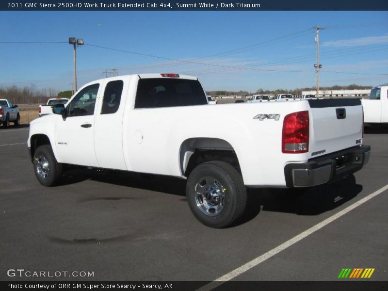 Summit White / Dark Titanium 2011 GMC Sierra 2500HD Work Truck Extended Cab 4x4