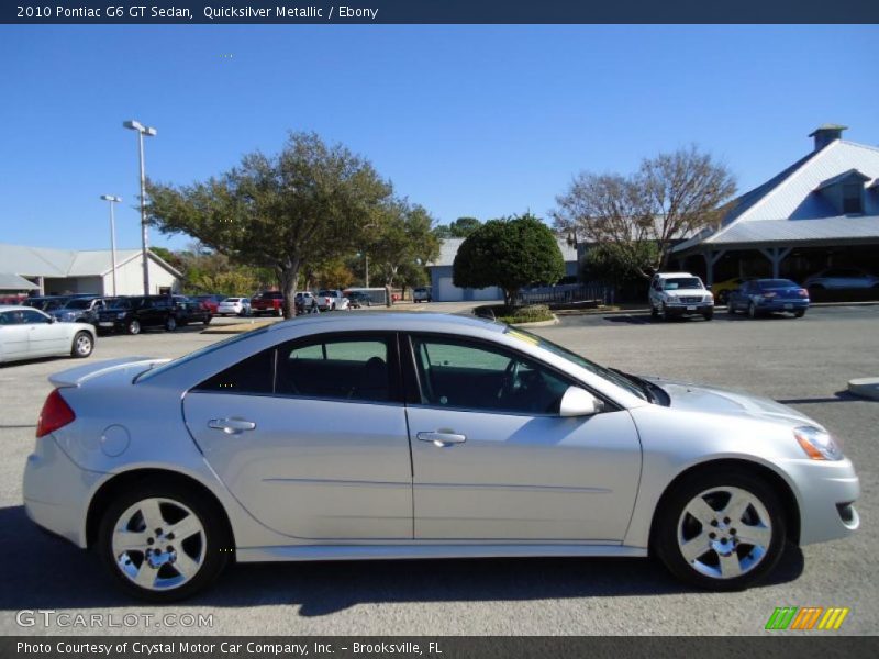 Quicksilver Metallic / Ebony 2010 Pontiac G6 GT Sedan