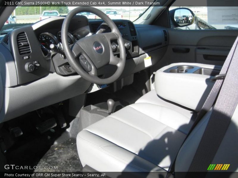 Summit White / Dark Titanium 2011 GMC Sierra 2500HD Work Truck Extended Cab 4x4