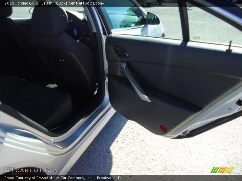 Quicksilver Metallic / Ebony 2010 Pontiac G6 GT Sedan
