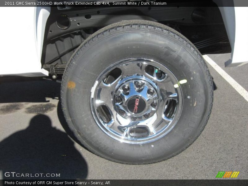 Summit White / Dark Titanium 2011 GMC Sierra 2500HD Work Truck Extended Cab 4x4