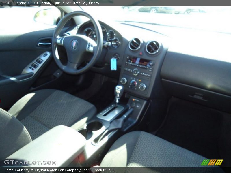 Quicksilver Metallic / Ebony 2010 Pontiac G6 GT Sedan