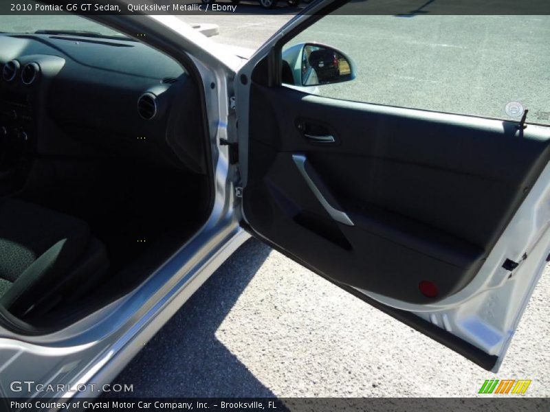 Quicksilver Metallic / Ebony 2010 Pontiac G6 GT Sedan